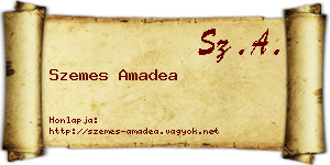 Szemes Amadea névjegykártya