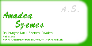 amadea szemes business card